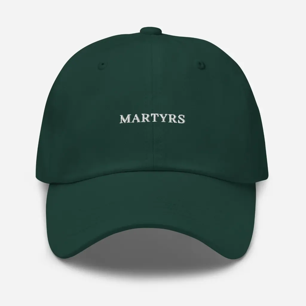 Martyrs - SPRUCE classic cap - WHITE TYPO